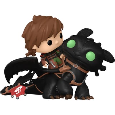How To Train Your Dragon Hiccup with Toothless (Pop Ride! Deluxe) vinyl figuur 123 Funko Pop! meerkleurig