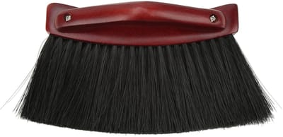 Dailygoods- Biljartborstel Ergonomische Handgreep - Pooltafelborstel - Reinigingsborstel - PVC/Grenenhout - Wijnrood/Zwart - Efficiënte Reiniging