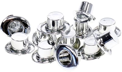 Cilinder mini zilver 12 st, 12 Stück