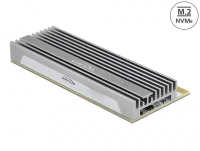 Delock PCI Express x16 (x4 / x8) Card to 1 x NVMe M.2 Key M with LED illumination