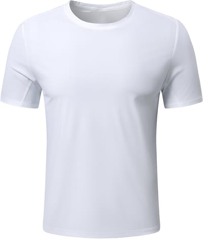 YOUTHUP Heren Sneldrogend Sport T-Shirt - Reflecterende Strepen Achter - S