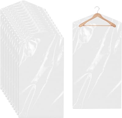 Kledinghoezen - Beschermhoezen - Kleding Opbergen - Stof- en Vlekbestendig - 100 stuks - Transparant