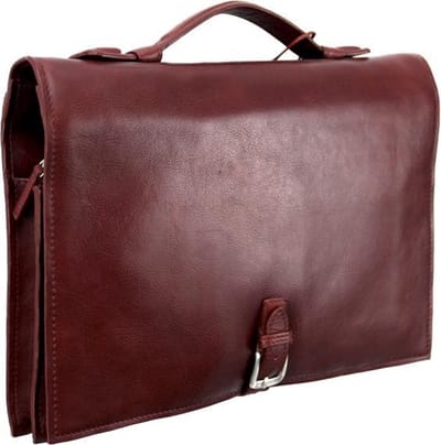 Hidesign lederen aktetas 'Louis' bordeaux