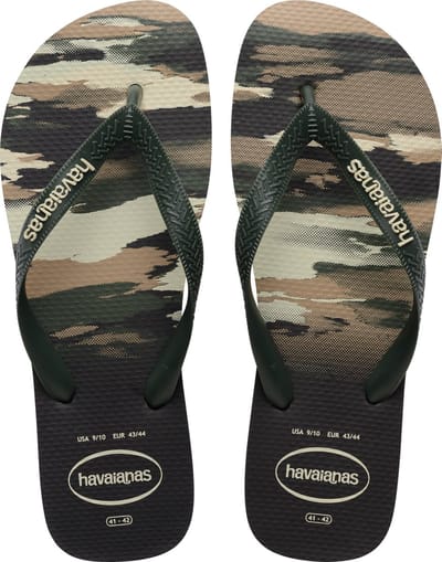 Havaianas HAV. TOP CAMU Zwart/Groen Heren Slippers - Zwart/Groen