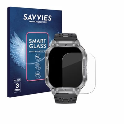 3 Stuks Savvies Screenprotector - geschikt voor LIGE EF22 2" - beschermfolie glas transparant