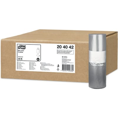 Tork Afvalzakken 5 liter 204042 B3 transparant à 50 stuks (7322541456355)