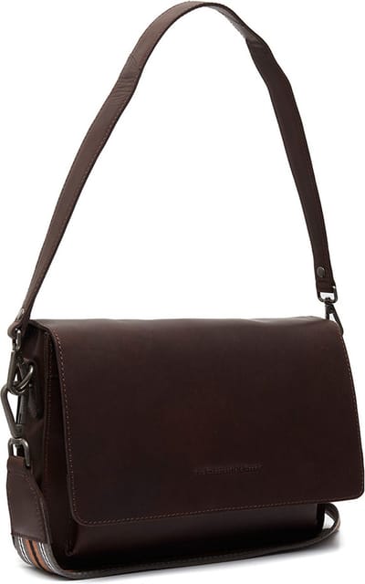 Chesterfield Aviles Waxed Pull Up Schoudertas - Bruin
