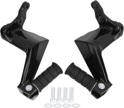 Dailygoody - Motorfiets Voetsteunen - Aluminium Antislip - Zwart