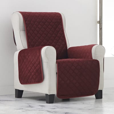Belmarti Velvet fauteuilbeschermer - 55 cm - Rood