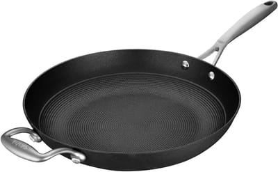 Hybride Geëmailleerde Gietijzeren Koekenpan - Roestvrij & Inductie Geschikt - 28 cm