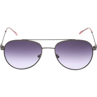 Calvin Klein paarse gradiëntlens gunmetal donkerzilveren zonnebril