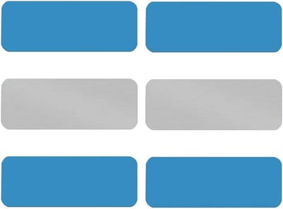 Dunne ijzeren montageplaten met sterke lijm voor LED-verlichting, 6 stuks voor kastverlichting, trapverlichting en kledingkasten
