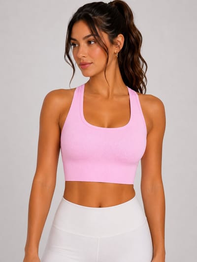 SparkNine Urbanstrong sport Bh - high-impact ondersteuning - S - roze - met verwijderbare pads - stevig & comfortabel - zachte stof