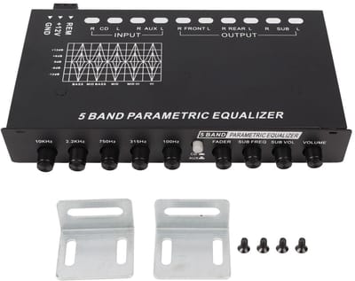 Dailygoods- Audio Equalizer Verstelbare 5 Banden - Crossover - Geluidskwaliteit - Eenvoudige Installatie - Precieze Afstemming - Superieure Materialen - Auto Equalizer