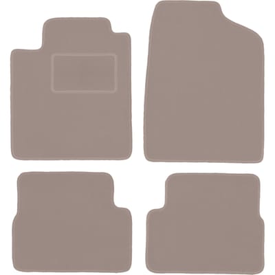 Beige veloursmatten voor: Nissan Micra K12 hatchback (2002-2010)