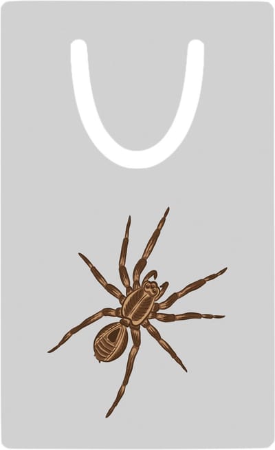 Hacebo® - Spinnen metalen boekenlegger - Insecten - Dieren liefhebbers - Spin - vogelspin - tarantula Bladwijzer boekenleggers - 7.6 cm x 5cm