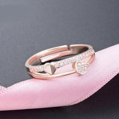 Bruiloft Sprankelende Diamanten Ring 925 Sterling Zilver Verlovingsringen Voor Vrouwen Fijne Sieraden Verstelbare Ring Cadeau Groothandel Resizable gray