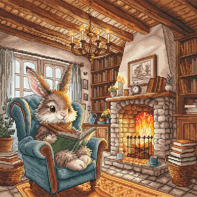 Borduurpakket AVA Stitch - Afternoon of Reading - Lezen in de Namiddag - 195