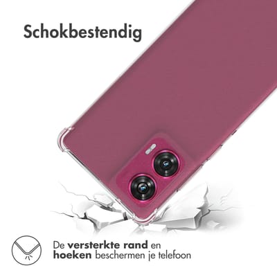 imoshion Hoesje - Geschikt voor Motorola Edge 50 Fusion - Shockproof Case - Transparant