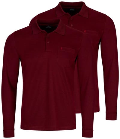 RAGMAN Heren poloshirt 2 pack Basic