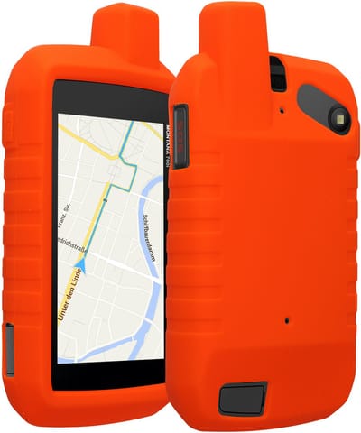 kwmobile Hoesje geschikt voor Garmin Montana 700i /750i - Beschermhoes voor handheld GPS - Back cover in oranje