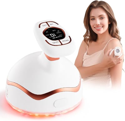 6-in-1 Cavitatie Massageapparaat - Anti-Cellulitis - RF & EMS - Ultrasoon - Huidversteviging - Rood & Blauw Licht Therapie - Body Contour