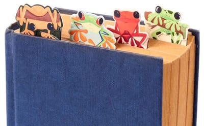 Magnetische Boekenlegger Set - Tropische Kikkers - 8x3x0,8cm