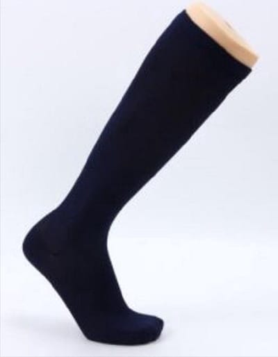 *** 2 Paar Steunkousen Compressie kousen - Sportsokken - S/M - Compressie - Donkerblauw - Ondersteunende kousen - Reissokken - van Heble® ***