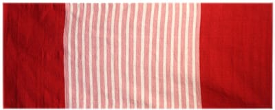 Ancient Wisdom - Vloerkleed - Indiaas katoen 70x170cm - rood - roze - tapijt - interieur - vloerbedekking - decor