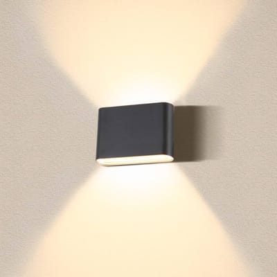 SLV Oval buitenwandlamp up/down CCT 13,5 cm zwart