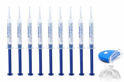 Tanden Bleekset  - 10 Effectieve Bleekgel Spuiten - Effectieve Gelspuiten - Tandenbleekset - Zonder Peroxide (0%) - Witte Tanden - Veilig Thuis Tanden Bleken - Tandenbleker