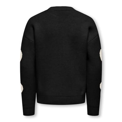 Kids ONLY winter sweater meisjes - zwart - KogNaja - regular fit, gebreid