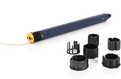 Rolluikmotor Vervangingsset - Motor voor Rolluik - Rolluik Automatiseren - Eenvoudige Eindpunt Instelling - 9 Nm 40 mm - Grijs