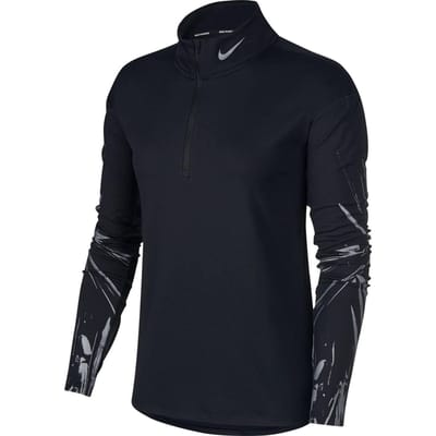 Nike W Nk Elmnt Top Hz Flsh Gx Dames Sporttrui - Black/Reflective Silv - Maat XL