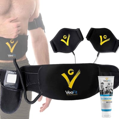 SnelShoppen - Ab Toner Abdominal Belt EMS Elektrische Spierstimulator Trainer voor Slanke en Tonaal Lichaam, Geschikt voor Mannen en Vrouwen, Fitnessg