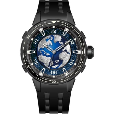 Invicta Celestial 70092 Herenhorloge - Mechanisch Uurwerk - Roestvrij Staal met Blauwe Wijzerplaat - 40 mm