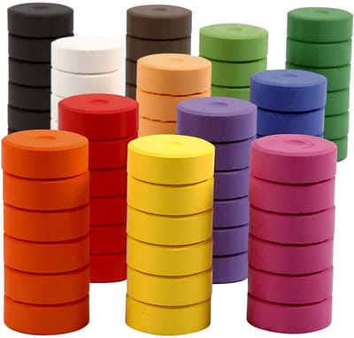 Waterverf, d: 44 mm, h: 16 mm, 72 stuks