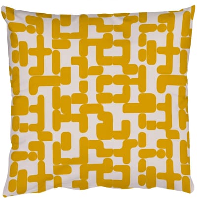Sierkussens - Kussentjes Woonkamer - 50x50 cm - Geel - Beige - Patroon