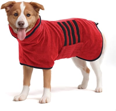Stunq® Superzachte Hondenbadjas van Microvezel – Absorberend, Sneldrogend en Comfortabel voor Medium tot Grote Honden