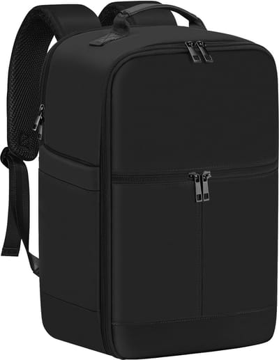 Unyqoos® Opvouwbare en Veilige Reisrugzak voor Handbagage met Anti-Diefstal Vak en Trolleyhoes