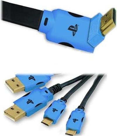 4Gamers Premium HIGH SPEED HDMI KABEL + USB Oplaadkabel PS4 -  Official Licensed