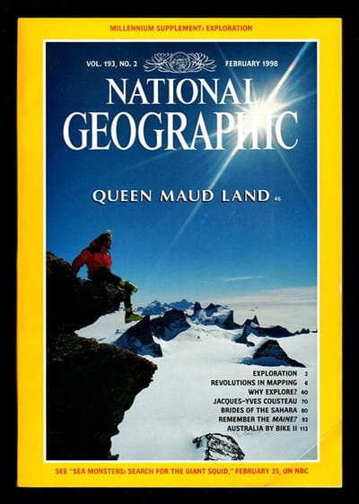 NATIONAL GEOGRAPHIC FEBRUARI 1998 EDITIE ENGELS TIJDSCHRIFT MILLENIUM MAP INCLUDED