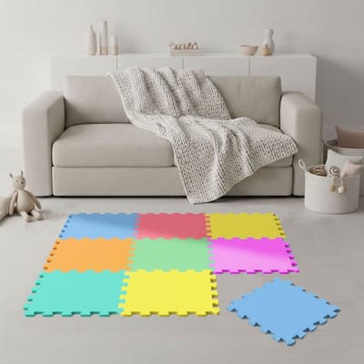 LittleTom Puzzelmat Baby 30x30 cm - Speelmat Baby en Kind - Schuim Speelmat EVA Kruipmat - Vloermat Kinderkamer - Zachte Valbescherming Binnen Buiten - Puzzelmat Kinderen