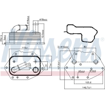 Olie radiator NISSENS 90808