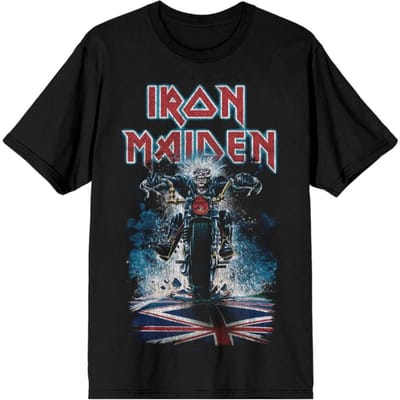 Iron Maiden T-shirt - Eddie Biker - S tot 4XL - voor Mannen - zwart
