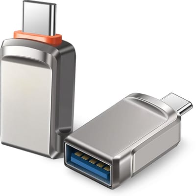 2x USB naar USB-C Adapter - Converter - Geschikt voor iPhone 15, 16 en Samsung - USB-C naar USB 3.0 - Direct Foto’s & Video’s Overzetten
