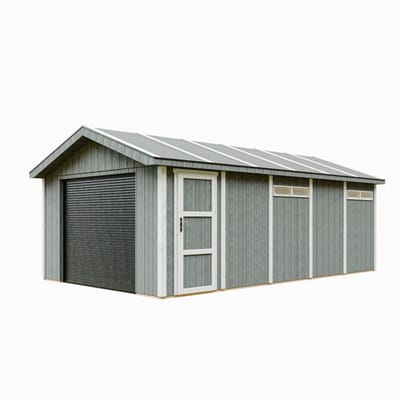 Timbela M992B-CAVERN STEEL - LP SmartSide Garage - 21 m² - 648x378xH269 cm - met verf