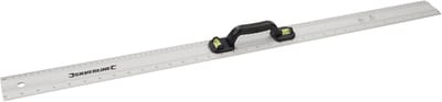 Silverline Markeerliniaal met waterpas - 900 mm - aluminium - dubbele libellen - glanzend