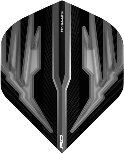 Red Dragon Hardcore Radical Black & Grey - Dart Flights