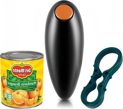 Draagbare automatische blikopener met gratis fles- en potgrip voor ouderen met artritis, pijnverlichting en gebruiksgemak